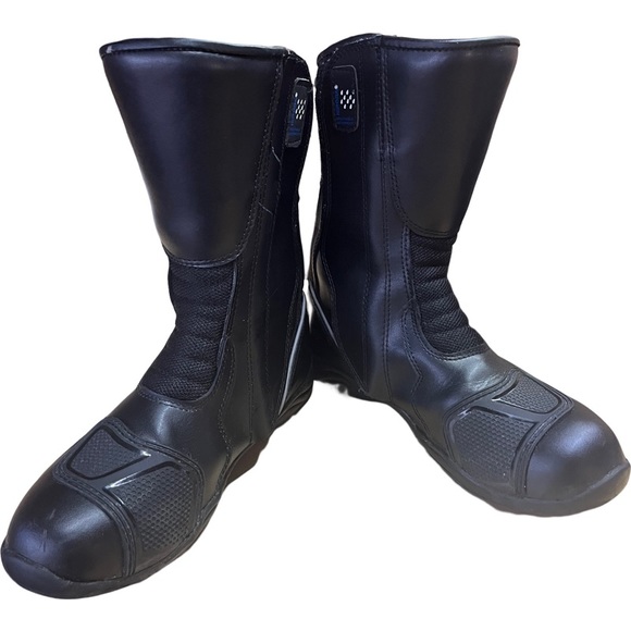 TourMaster Men’s Hipora Breathable Waterproof Touring Motorcycle Boots size 9 - Picture 2 of 6